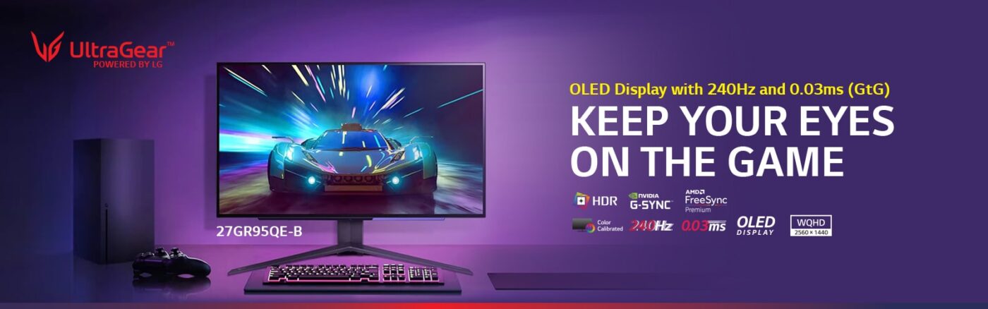 LG UltraGear OLED QHD Gaming Monitor
